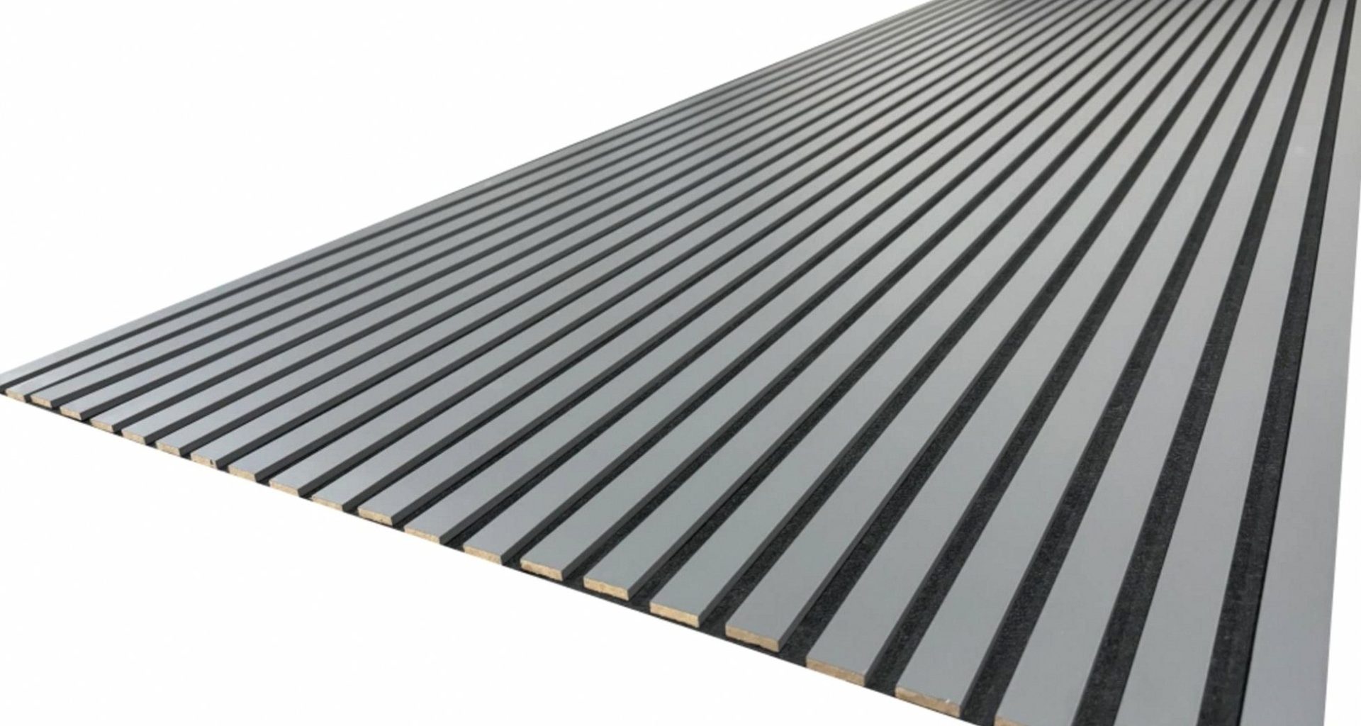 Riflaj Decorativ Gri Antracit 100275 Cm Panou Riflat Perete Accent Living